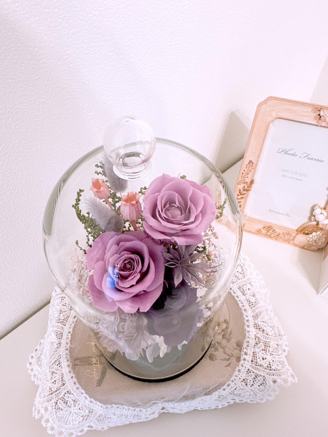 【ボトルフラワー Lサイズ 】カラー変更可 パープル  母の日2026 結婚 出産 新築 送別 長寿 古希 祝い ギフト | 6枚目